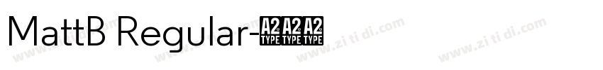 MattB Regular字体转换 MattB Regular字体转换